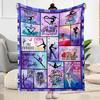 Gymnastics Art Quotes Blankets Are Suitable for Living Rooms, Bedrooms, Camping, and Other Places, Making Them an Ideal Choice for Gifts.