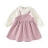 DAVE&BELLA Girls' Faux Two-Piece Princess Dress