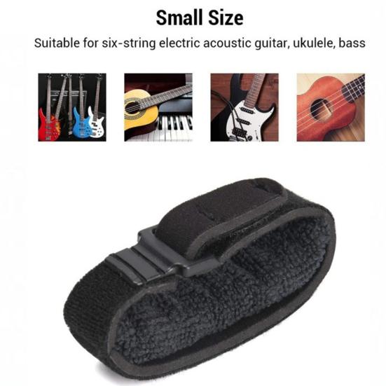 Guitar Strings Mute Dampener Ukulele Bass Acoustic Electric Guitar Fretboard Muting Strap Wrap Muter Silencer Noise Reducer Instrument Accessories