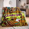 1 szt. Flanelowy koc Scooby Doo Lekki Miękki Ciepły Koc na Cały Sezon do Sofy, Łóżka, Podróży, L1029016