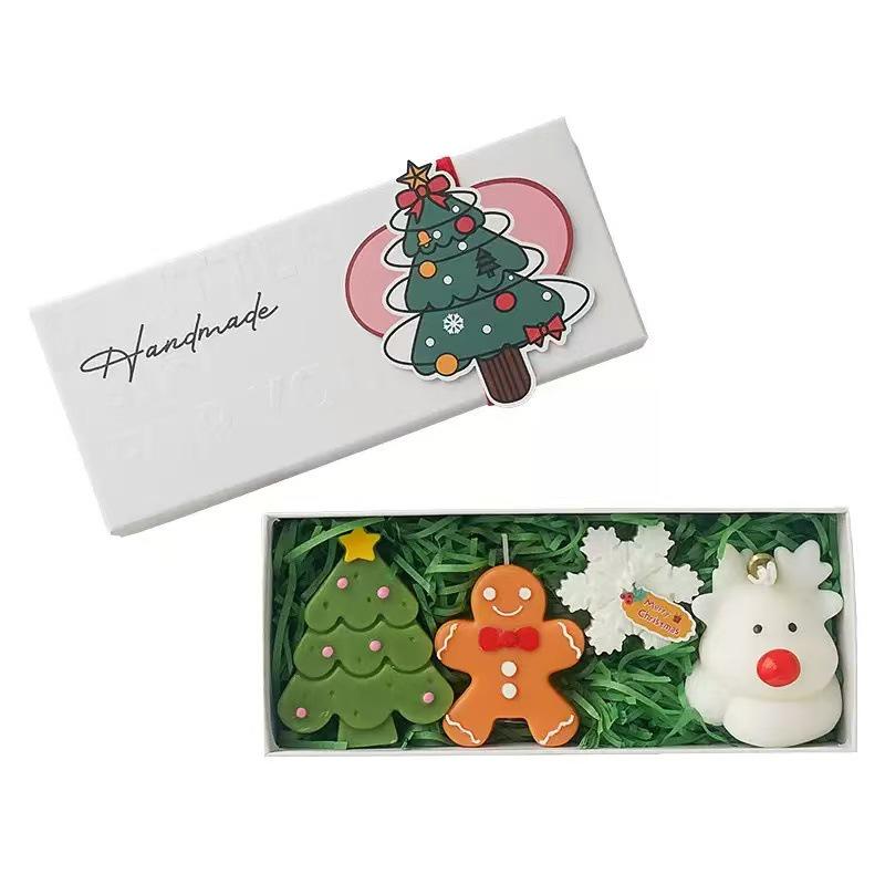 Santa Claus Scented Candle Set – Holiday Fragrance Ornament for Christmas Tree