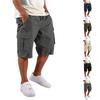 Men's Stretch Cargo Shorts with Pockets, Adjustable Waistband, Casual Hiking Workout Shorts for Summer
