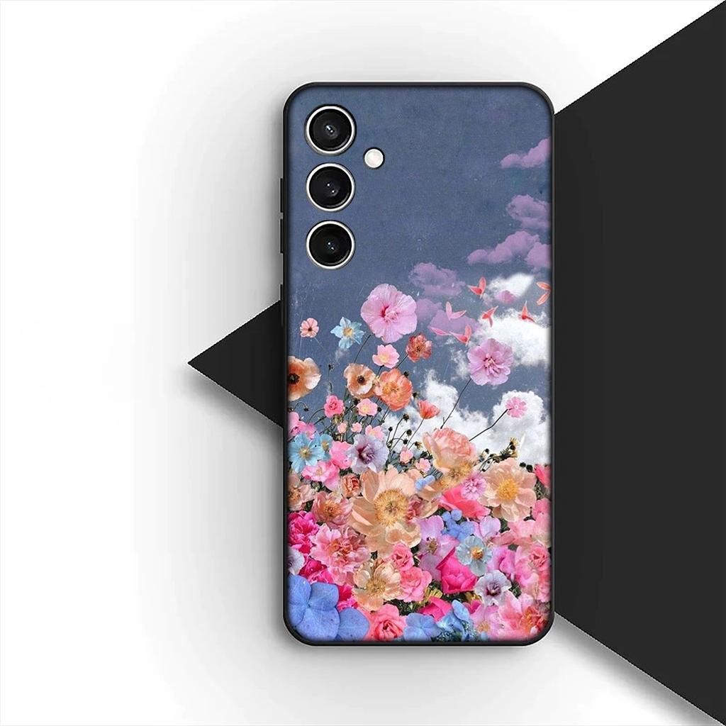 Soft Cover for Apple iPhone 17 Pro XS Max Air 6 7 8 Plus 5 + SE 2022 SE2 16E Casing Phone Case Poppy Flower Bloom Fashion