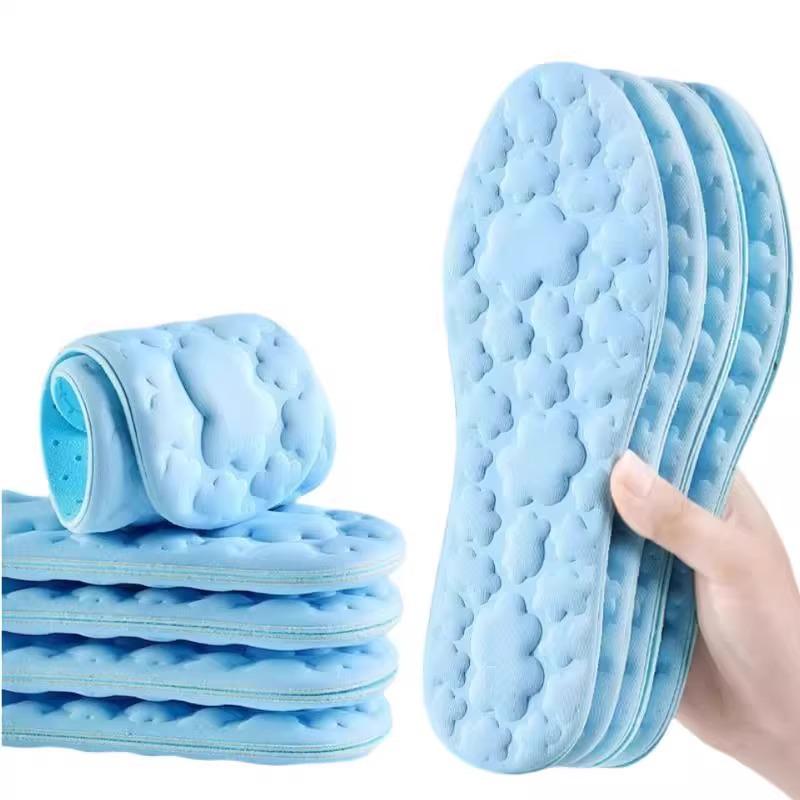 Breathable Ice-Touch Insoles: Sweat-Absorbent, Odor-Resistant for Women & Men
