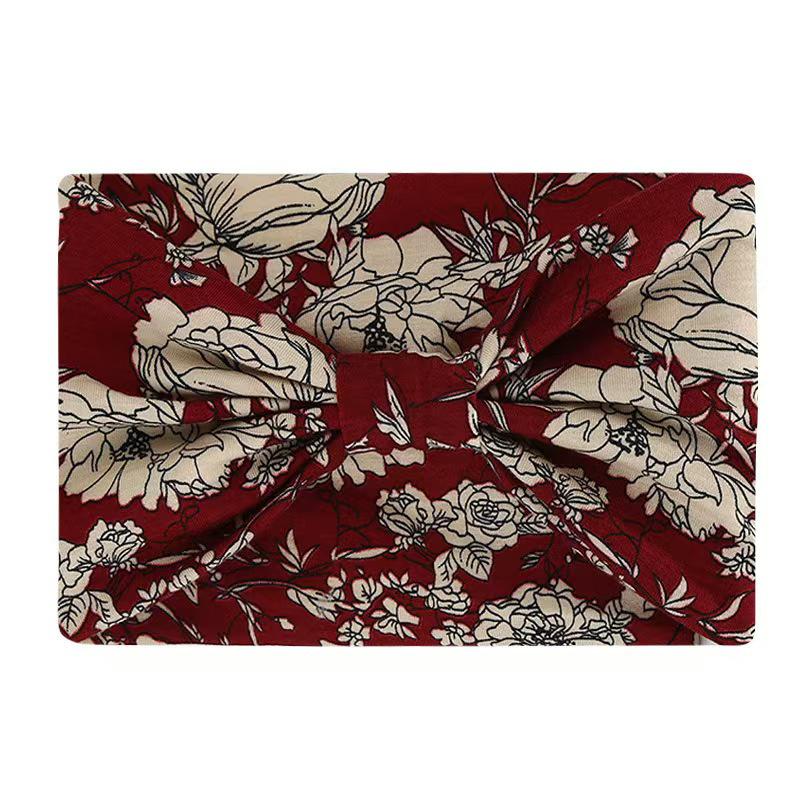 Damen Böhmisches Kaschmir Yoga Stirnband - Schweißabsorbierend, Elastisches Baumwoll-Haaraccessoire