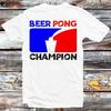 230 Gsm 100% Cotton Beer Pong Champion Pub Gamer Player T Shirt Vintage Retro Gift Mens Womens Unisex Cartoon Anime Top Tee B1176