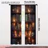 2pcs   spring summer Curtains Occult Bookshelf Magic Potions Candles Light Filtering Sheer Curtains Polyester Holiday for