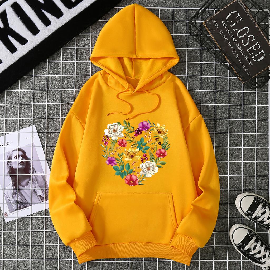Winter Women's Hoodie High Street Unisex Style Double Pockets Sweatshirts Outerwear Plus-Size Women's Clothing