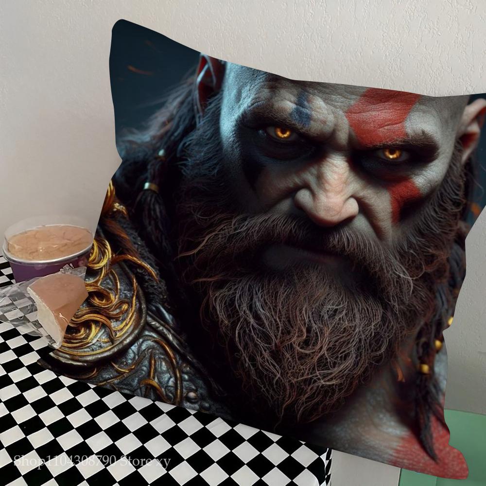 1pc The Last Of Us God Of War Pillow Case Square Bedroom Sofa Leisure Comfort Cushion Car Living Room Home Decoration