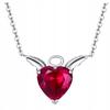 Chain Pr 925 With Heart Crystal Cubic Zirconia Heart