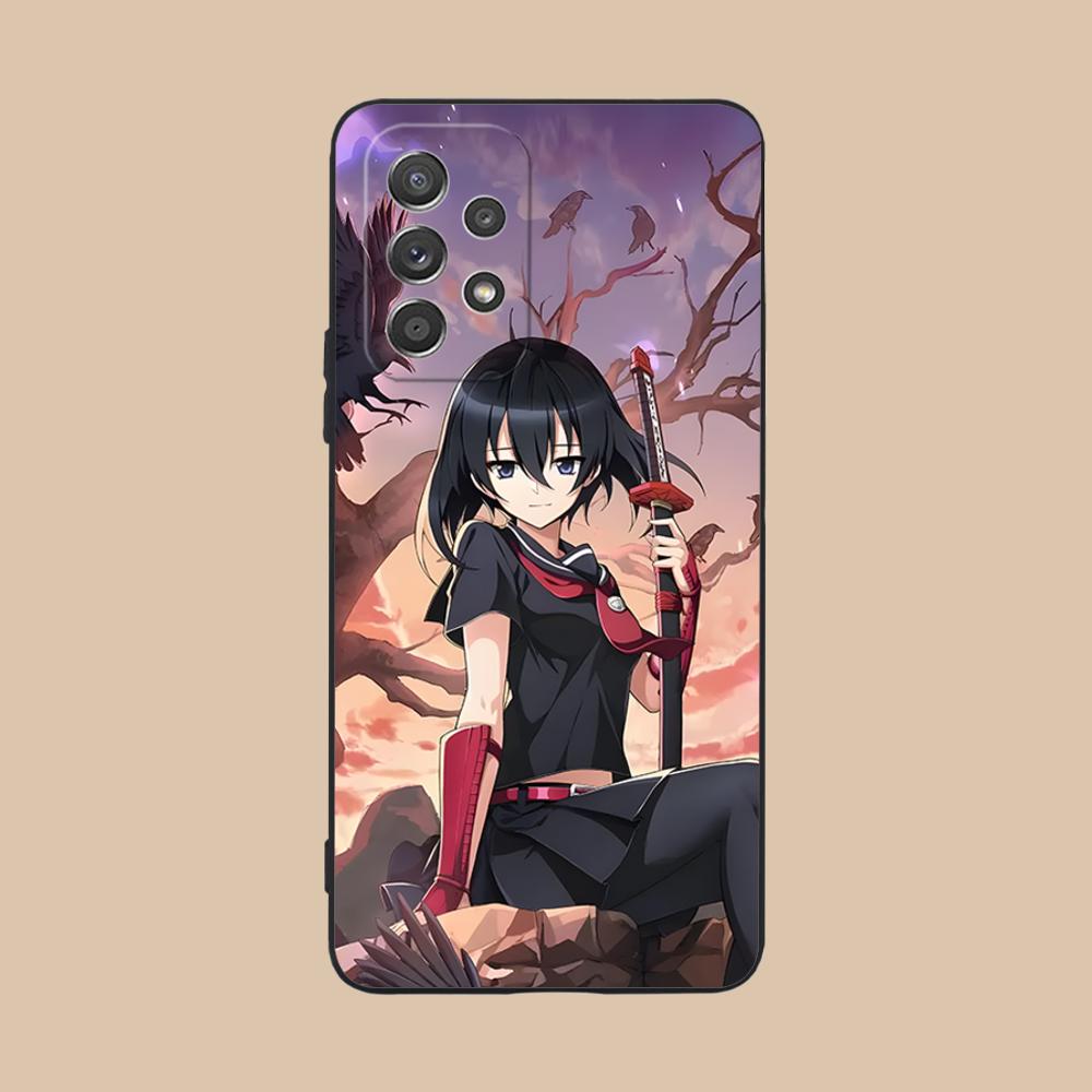 Akame Kurome Matte TPU Mobile Phone Case for Samsung Galaxy M55 54 42 35 34 33 32 23 22 15 14 13 12 F55 5G Colorful Cover