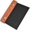 Professional Bench Scraper for Baking - Stainless Steel Blade & Wood Handle Dough Cutter