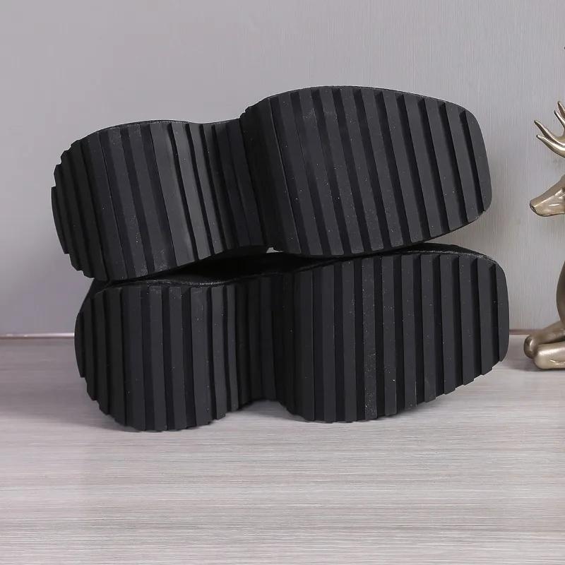 2024 Women's Shoes Mesh Mid-Calf Women's Boots Platform Modern Boots Women Round Toe High Heels Slip On Plus Size Ladies Shoes