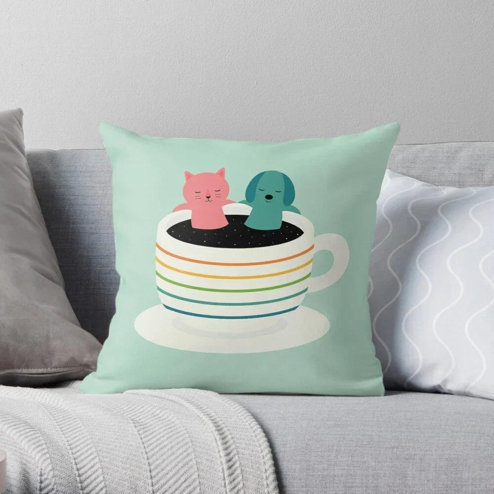 Colorful Animal Figure Pattern Double-sided Printed Pillow Cover Short Plush Suitable Living Rooms Bedrooms Throw Cushion Cover