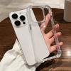 Luxus stoßfeste durchsichtige Handyhüllen für iPhone 16 15 14 13 12 11 Pro Max 8 Plus XR XS Max Silikonstoßstange transparente Rückseite