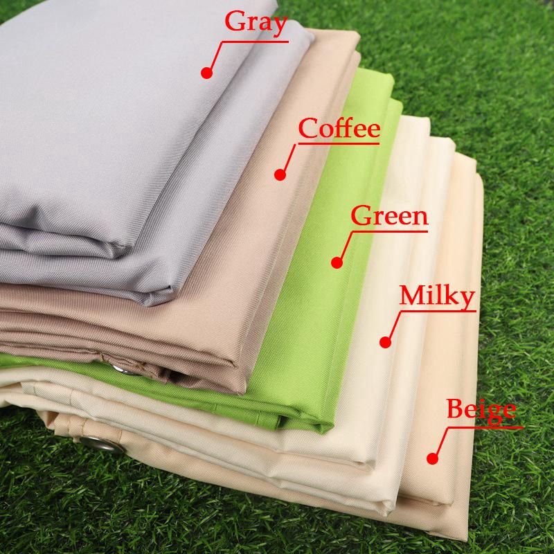 Retractable Outdoor Awning 300D Polyester Rainproof Sun Shade Sail Summer Pergola Shading Canopy Telescopic Wave Sunshade Net