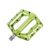 FUNN Funndamental Flat Pedal Set Wide Platform Bicycle Metallic Steel Axle BMX/MTB - Pedals, 9/16-inch, (Green)