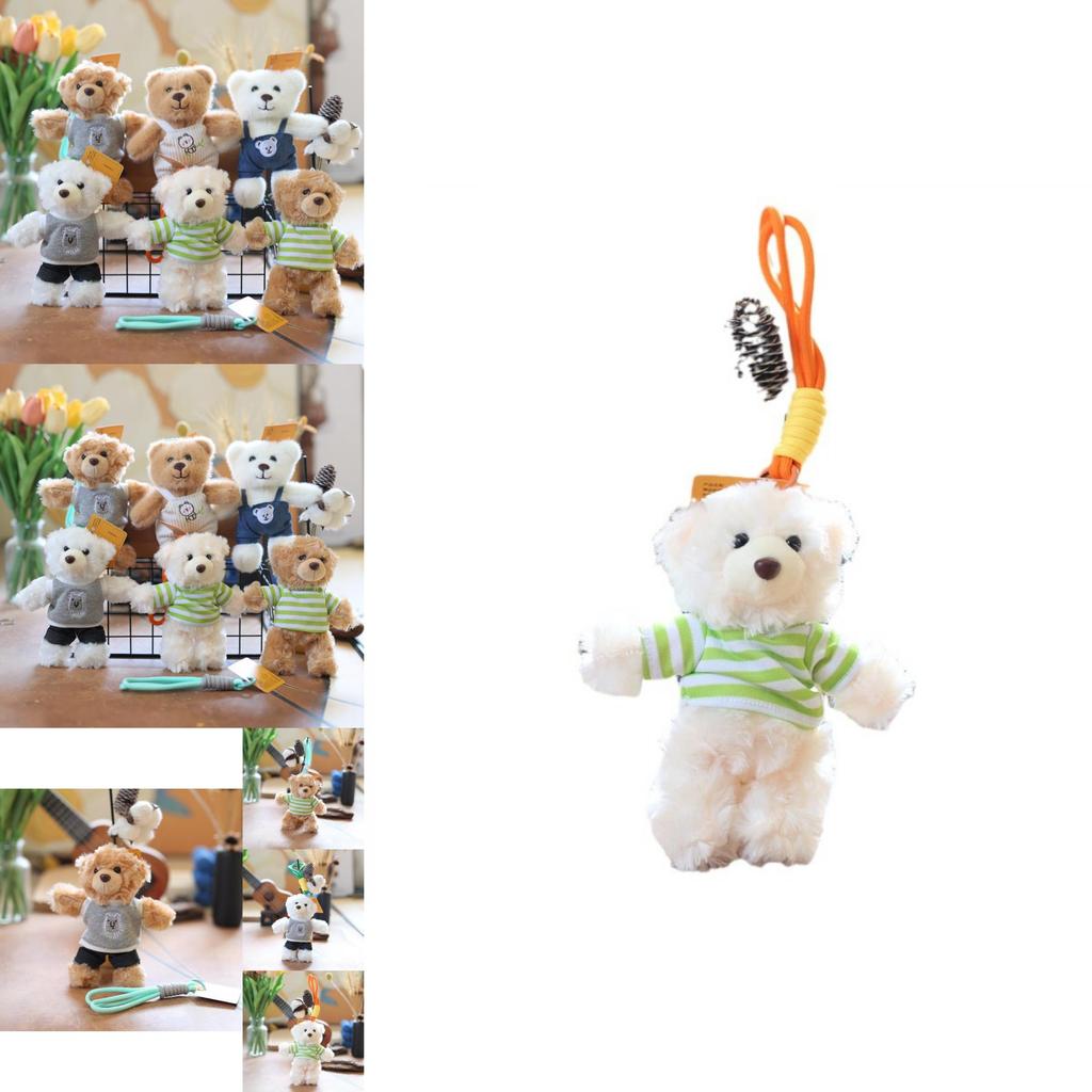 Cozy And Cute Teddy Bear Keychain Plush Toy Adorable Bag Decoration Fluffy Charm