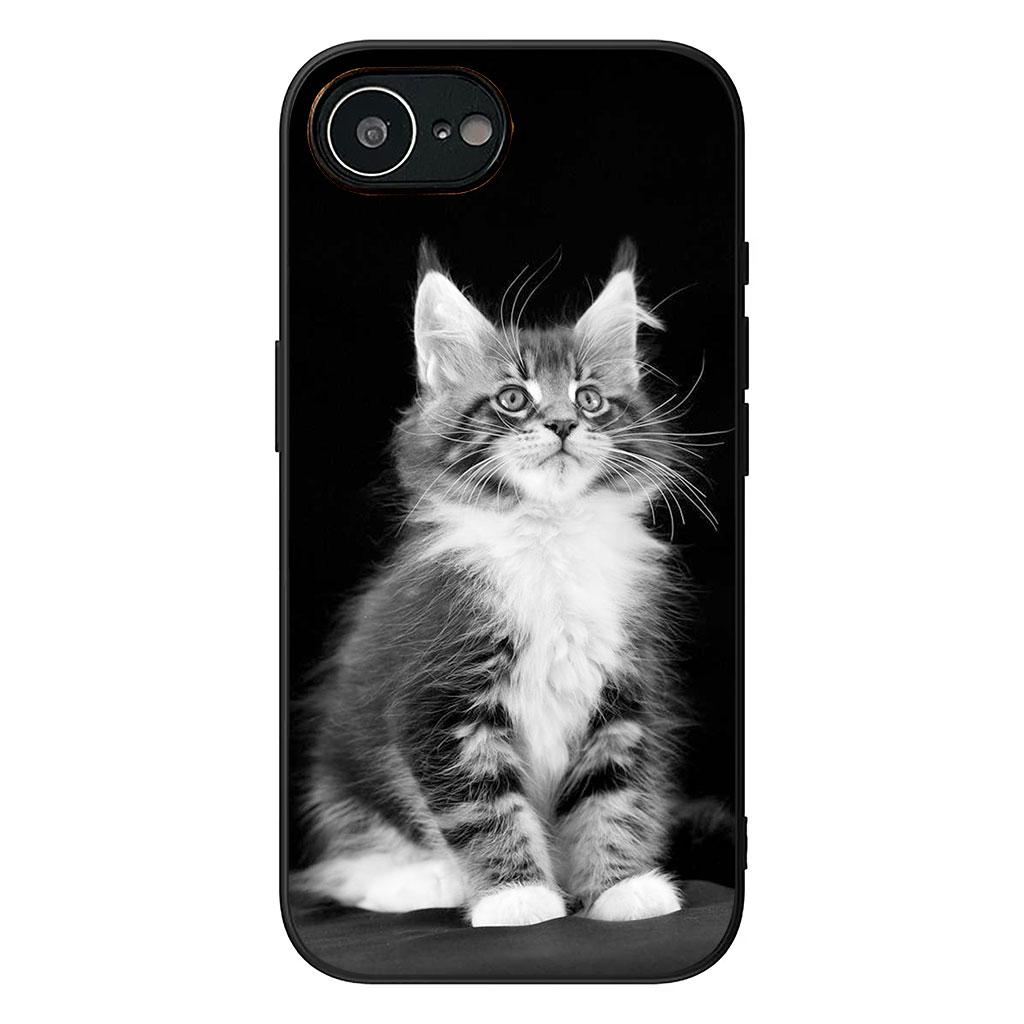 Cover for Apple iPhone 16 15 14 Plus 13 12 Mini 17 Pro Max + ProMax 16E Air 16+ 15+ Coque Phone Case Kitten Cat