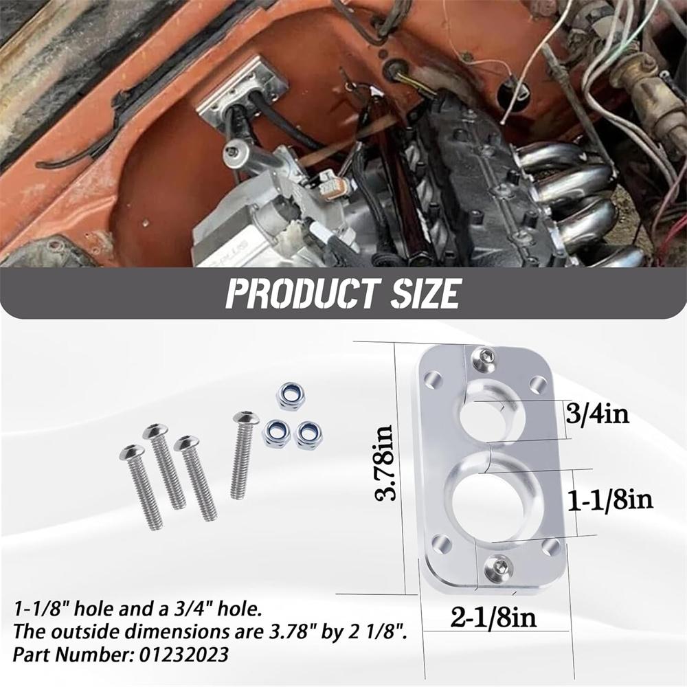 01232023 Firewall Pass Through Bracket For Holley Terminator X Max Eliminates