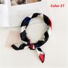 Fashion Women Small Vintage Hair Tie Band Head Neck Square Scarf Silk Feel Satin
