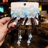 2 Pcs/Set Children Cute Chinese Style Wig Pendant Flower Hair Clips Girls Lovely Sweet Barrettes Hairpins Kids Hair Accessories