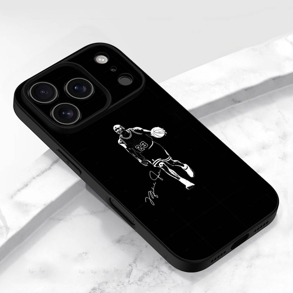 Basketball J-Jordan-Legend Phone Case For iPhone 17,16,15,14,13,12,11,Pro,Max,Plus,E,Air,Mini Protective Black Cover