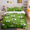 Green Monster Eye Cartoon Bedding Set Bedding Set (1 Duvet Cover, 2 Pillowcases, Duvet Not Included)