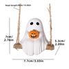 Halloween Skelett Kürbis Ornamente Schwingender Weißer Geist Kürbis Halloween Dekoration Harz Handwerk Gartenwand Geist Anhänger