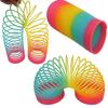 Regenbogenfarbener Kreis Lustige Magische Spielzeuge Frühe Entwicklung Pädagogisch Faltbarer Kunststoff Feder spirale Kinder Kreative Magische Spielzeuge