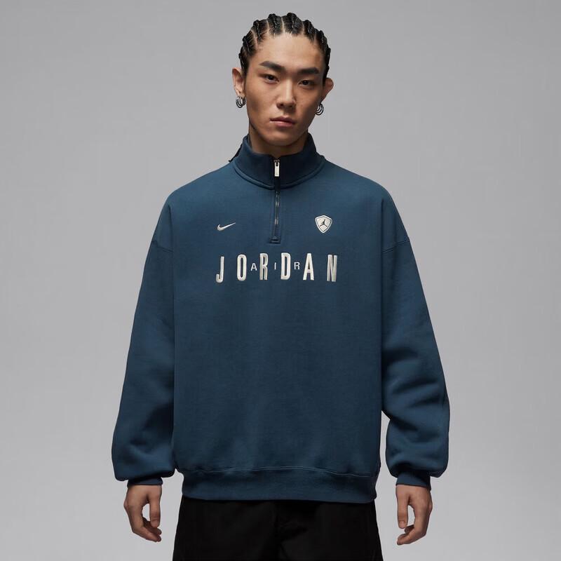 Jordan Men's Knit Stand-Up Collar Pullover Sweatshirt