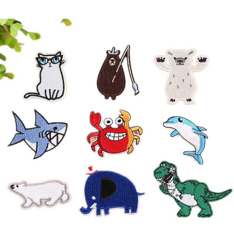 Yixiu Cute Cartoon Animal Embroidery Patch - Small Decorative Clothing Label