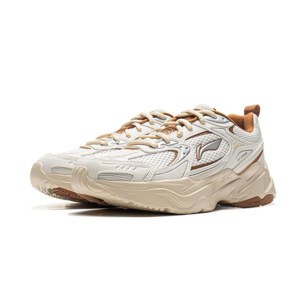 Li Ning Shooting Stars 2K Low Top Chunky Sneakers Women's White Umber AGCU358-2