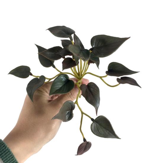 Simulare Plantă verde Suculente Mâini Se simt neofălite Nese decolorează Îngrijire ușoară Manopera fină Ornament Frunze de coriandru Frunze artificiale ARI
