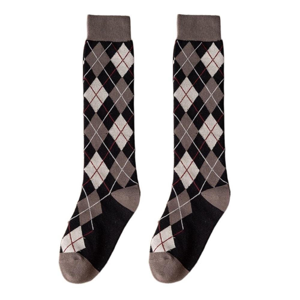 Süße Karotten-Streifen-Socken Streetwear Elastisch Britischer Stil Lange Socken Akademische Atmosphäre Harajuku JK Strümpfe Damen Lolita