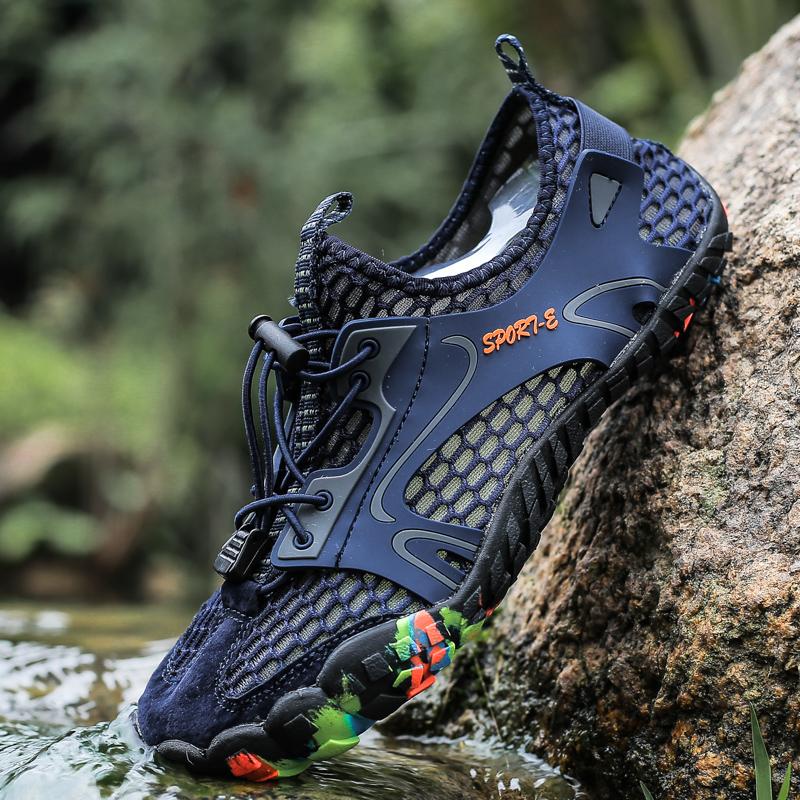 Mens River Tracing Shoes 2025 New Mesh Breathe Anti Slip Sweat Wicking Hiking Cycling Rock Climbing Outdoor Camping Wading Shoes