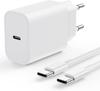Fast Charger - Apple - 20W - USB C - 2M - Compatible iPhone 16/15 and iPad