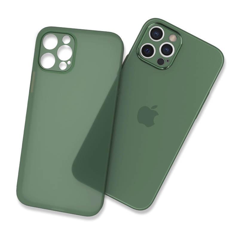 iPhone 13/12 Ultra-Thin PP Frosted Semi-Transparent Case with Full Lens Protection for Apple 15 Pro Max