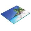 Tempered Glass Kitchen Backsplash With Decorative Graphic Seychelles Beach 60X52 Cm