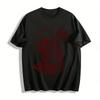 Vintage Skeleton Shouting 67 Graphic Print Short Sleeve Tee Pure Cotton T-shirt
