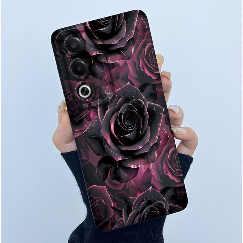 For OPPO A80 5G Case Fashion Simplicity Flower Soft Silicone Back Case For OPPO A80 5G CPH2639 Phone Cover OPPOA80 A 80 Fundas