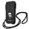 Etui Do iPhone 12 Karl Lagerfeld Saffiano Ikonik Czarne