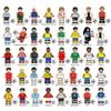 Sports Football Star Athlete Building Block Figure Toy Kids Assembly Model Bags Creative Gift
