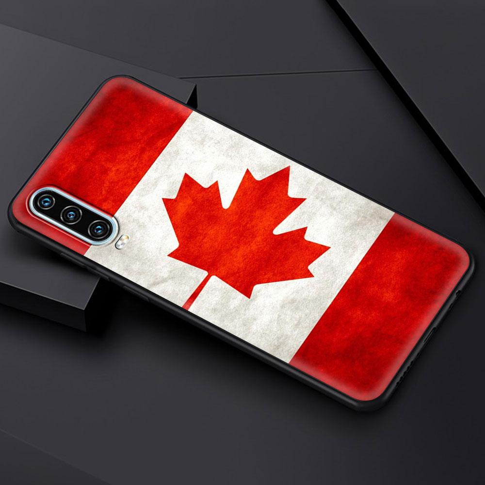 Maple Canada Flag Love Football Phone Case For Huawei P30 Lite P50 Pro P20 P40 Lite E P Smart Z 2021 Y6 Y7 Y9 2019 Y6p Y9s Cover