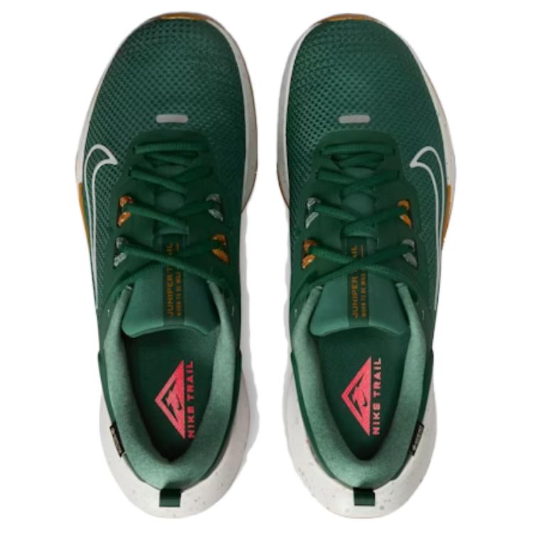 Nike Juniper Trail 2 GORE-TEX Fir Desert Ochre Pánské tenisky Zelená Jasně karmínová Světle stříbrná HM9734-301