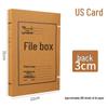 Acid-Free Kraft Paper Archive Box for A4 Files