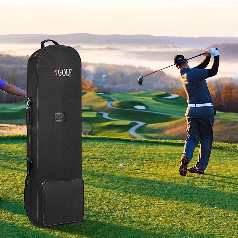 Large Capacity Soft Golf Travel Bag with Wheels Aviation Storage Bag for Air Check-in Golf Equipment Transport