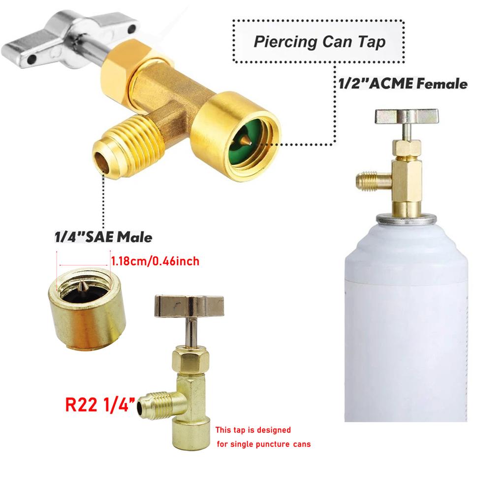 R134a Air Conditioning Pressure Gauge with Hose and Hook 3 Way AC Diagnostic Manifold Gauge Set Freon For R12 R22 R404A R134a