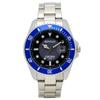Klefer Analog Solar with Metal Bentley Men's Watch, Powered, Waterproof, Band, Blue, Silver, BT-AM388-BLS