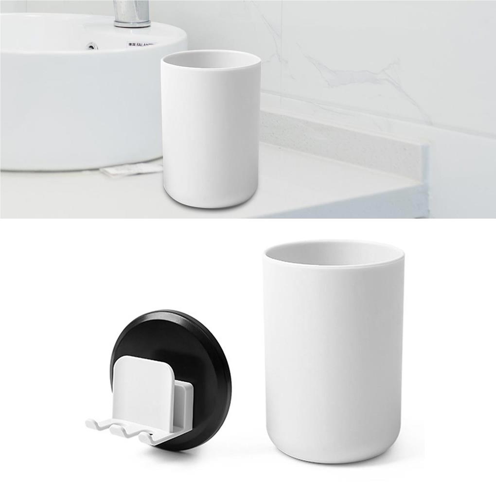 PP Toothbrush Holder Colorful Self-adhesive Punch-free Wall-mounted Heavy Duty Home Toilet Bottle Rack Accessories